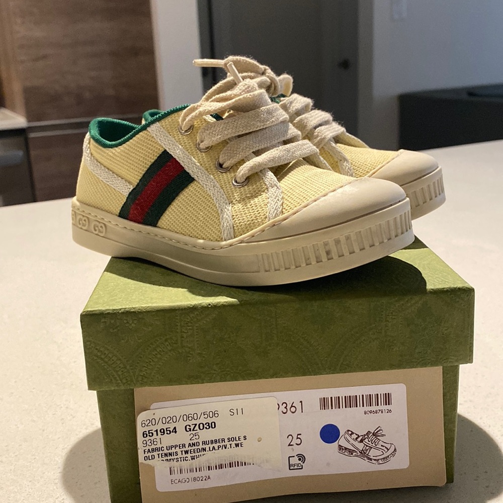 GUCCI KIDS Tennis 1977 low-top sneakers Size 25